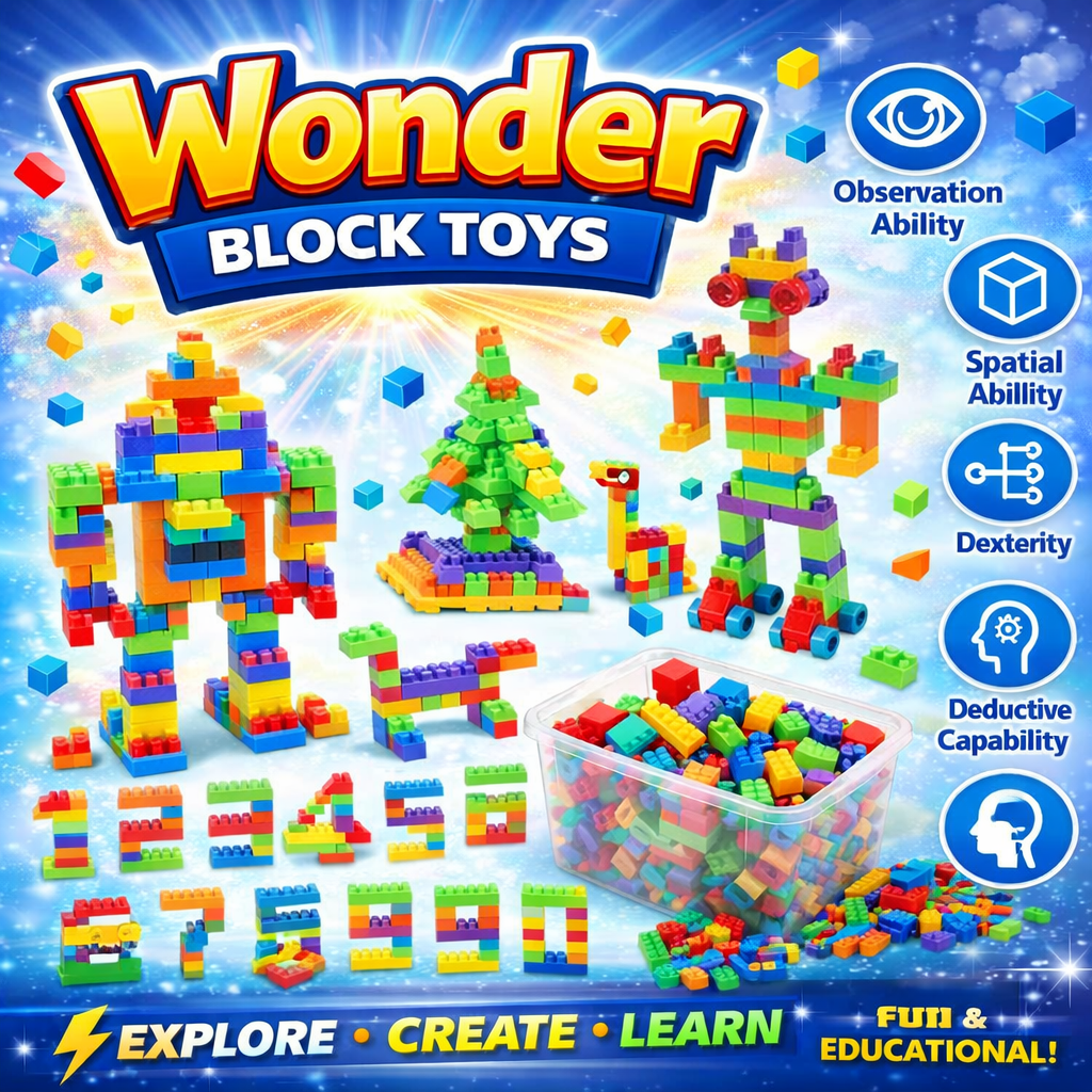 Creative Building Blocks Toy for Kids | Improve IQ, Creativity & Motor Skills
