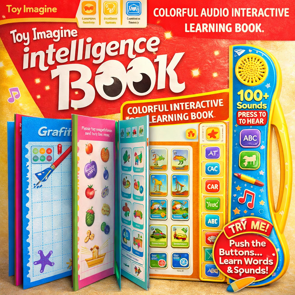 Press & Learn Sound Book for 2-5 Years | Improve Memory & Vocabulary