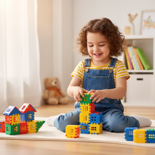 Creative Building Blocks Toy for Kids | Improve IQ, Creativity & Motor Skills